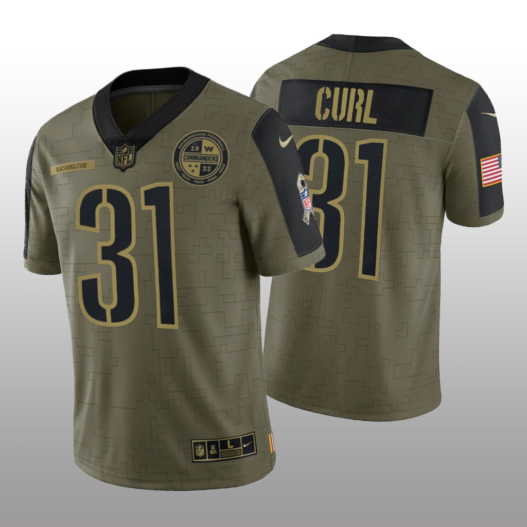 Washington Commanders Kamren Curl Olive Limited Salute to Service - Men's