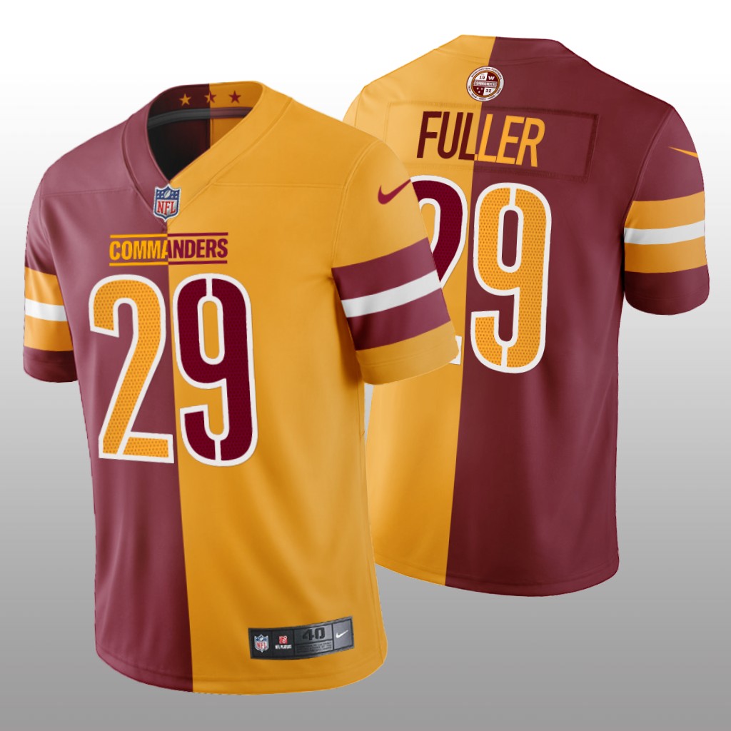 Washington Commanders Kendall Fuller Burgundy Gold Split - Men's