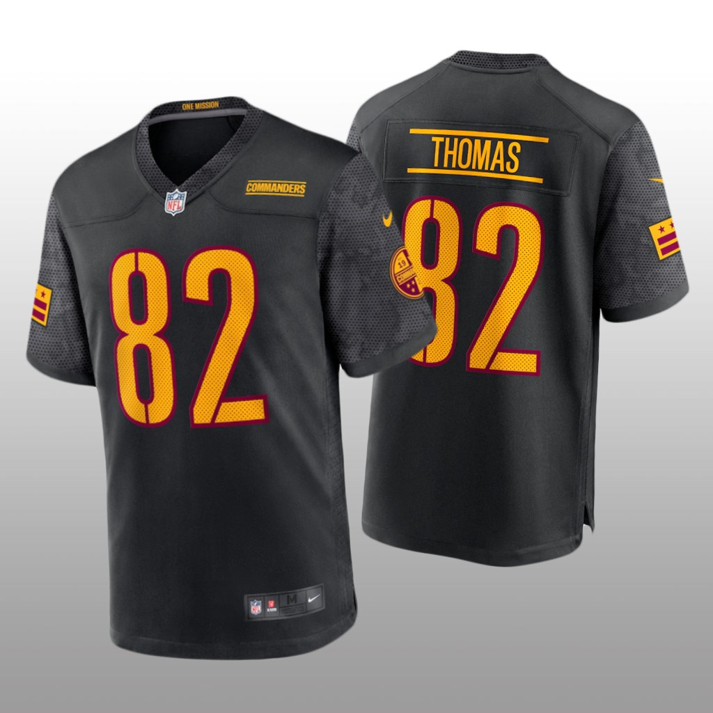 Washington Commanders Logan Thomas Black Jersey Alternate Game - Men's