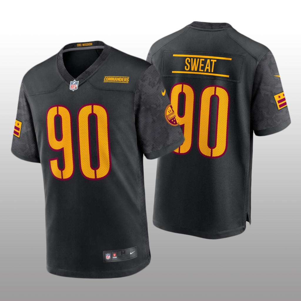 Washington Commanders Montez Sweat Black Jersey Alternate Game - Youth