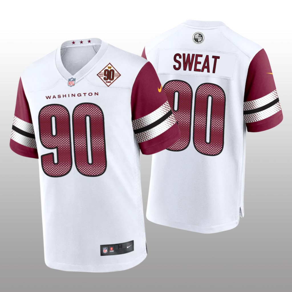 Washington Commanders Montez Sweat White Game 90th Anniversary - Men's
