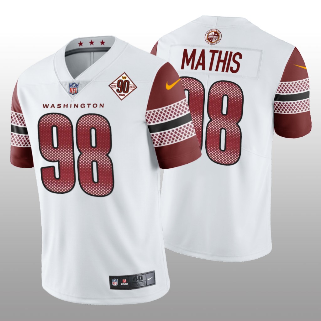 Washington Commanders Phidarian Mathis White Limited 90th Anniversary - Men's