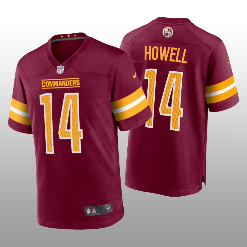Washington Commanders Sam Howell Burgundy Jersey Game - Men's
