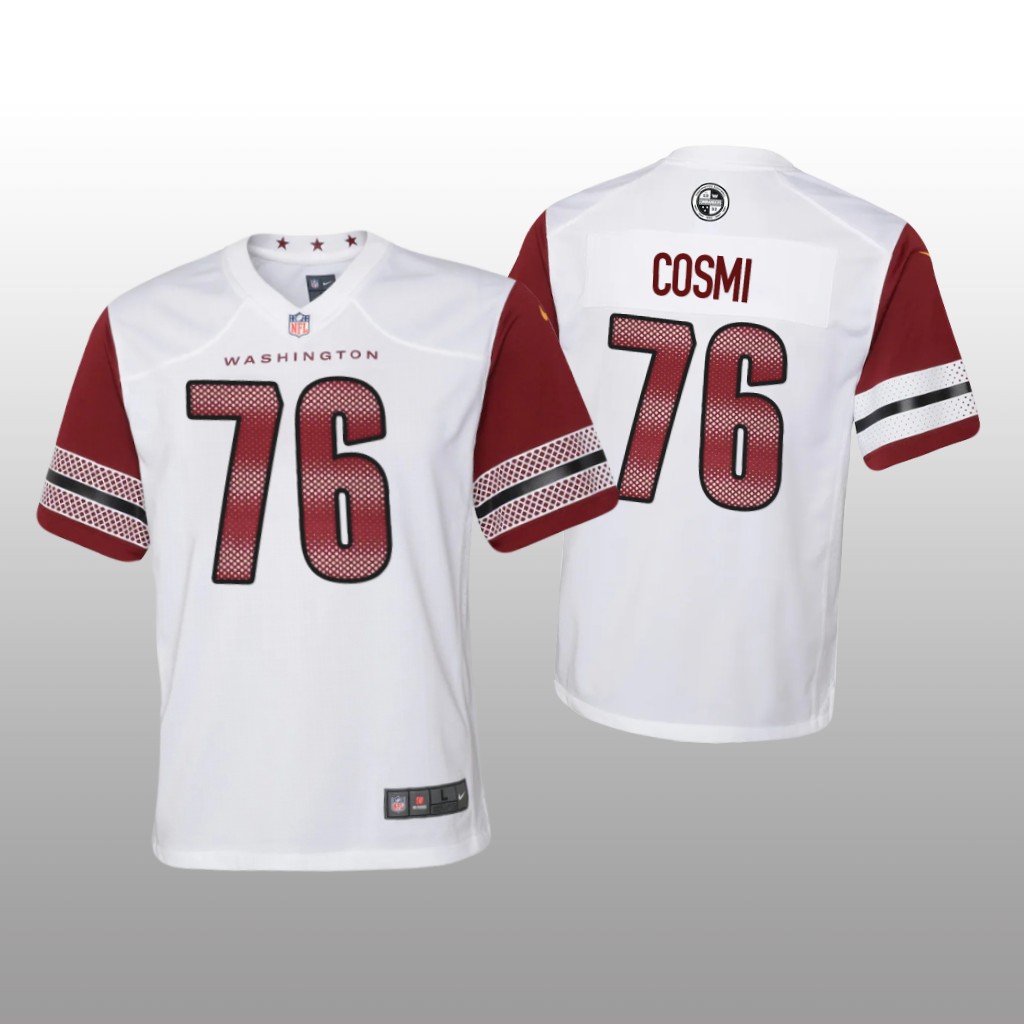 Washington Commanders Samuel Cosmi White Jersey Game - Youth