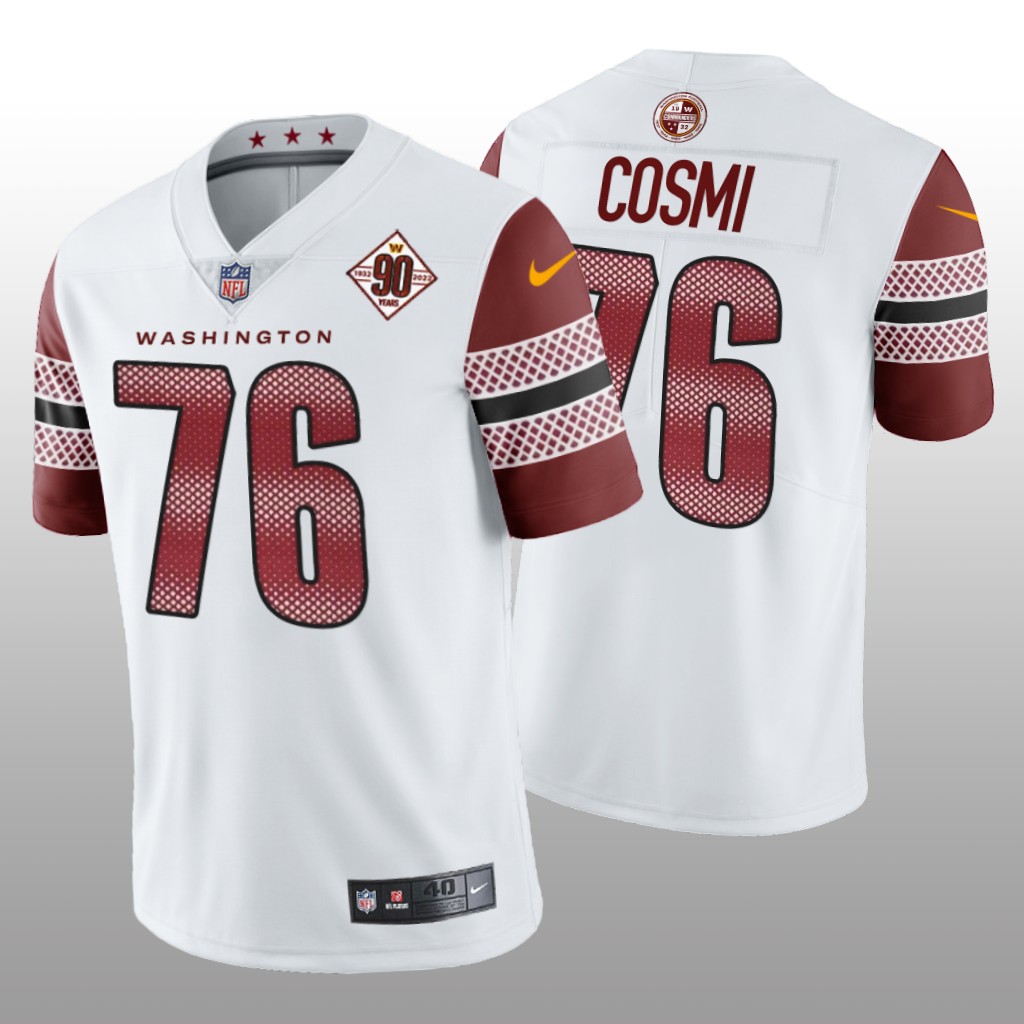 Washington Commanders Samuel Cosmi White Limited 90th Anniversary - Men's