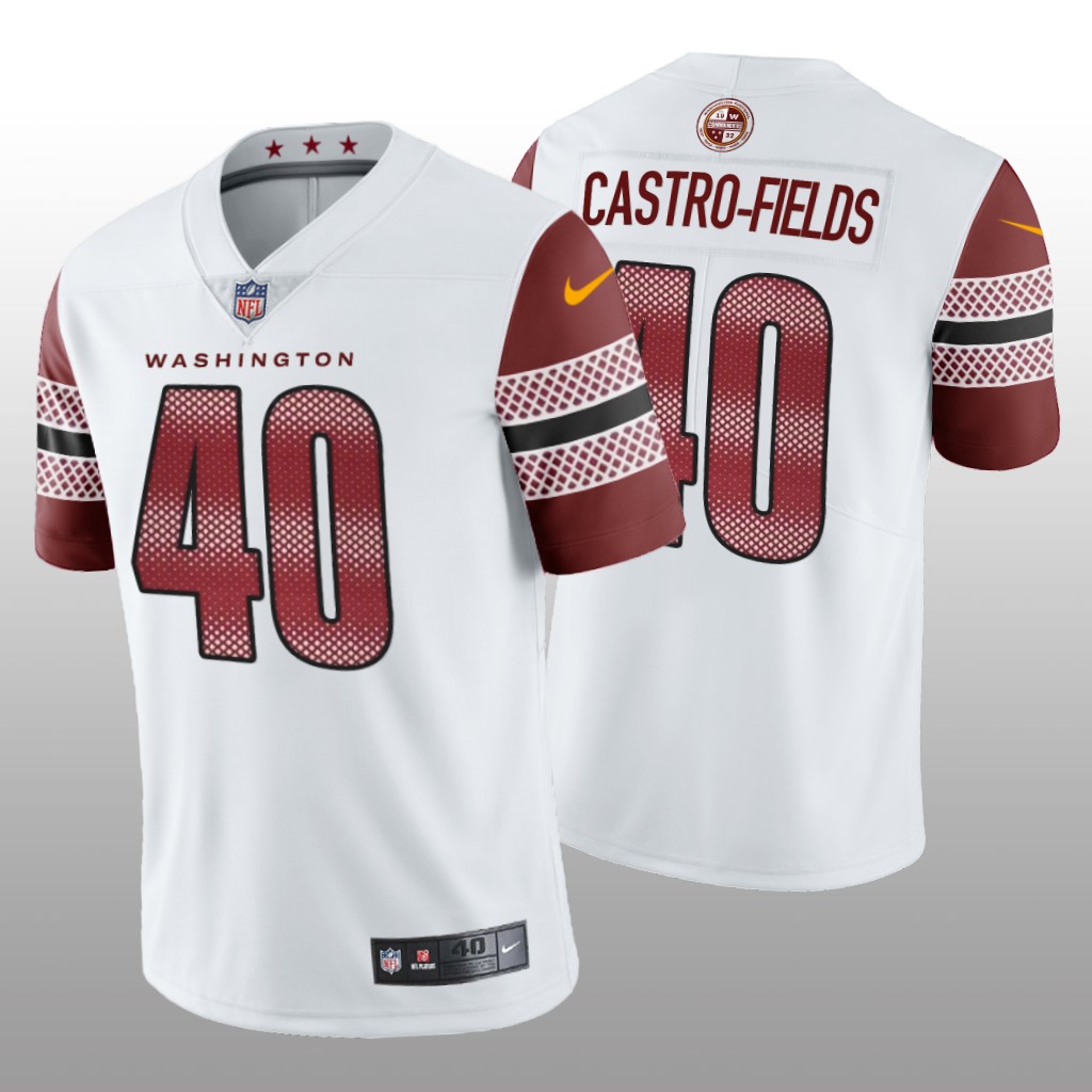 Washington Commanders Tariq Castro-Fields White Jersey Limited - Men's