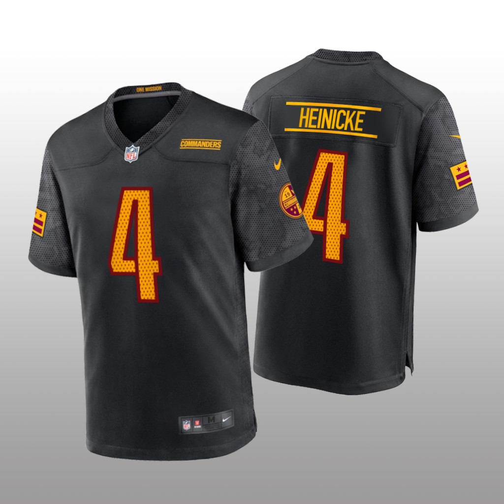 Washington Commanders Taylor Heinicke Black Jersey Alternate Game - Youth