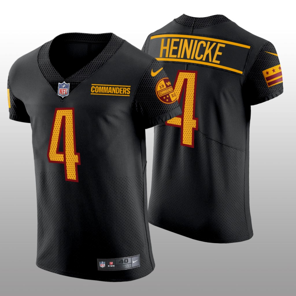 Washington Commanders Taylor Heinicke Black Jersey Elite Men's