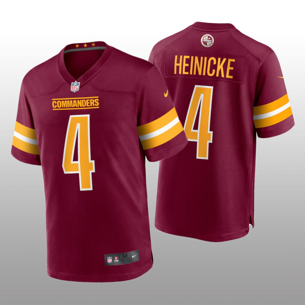 Washington Commanders Taylor Heinicke Burgundy Jersey Game - Men's