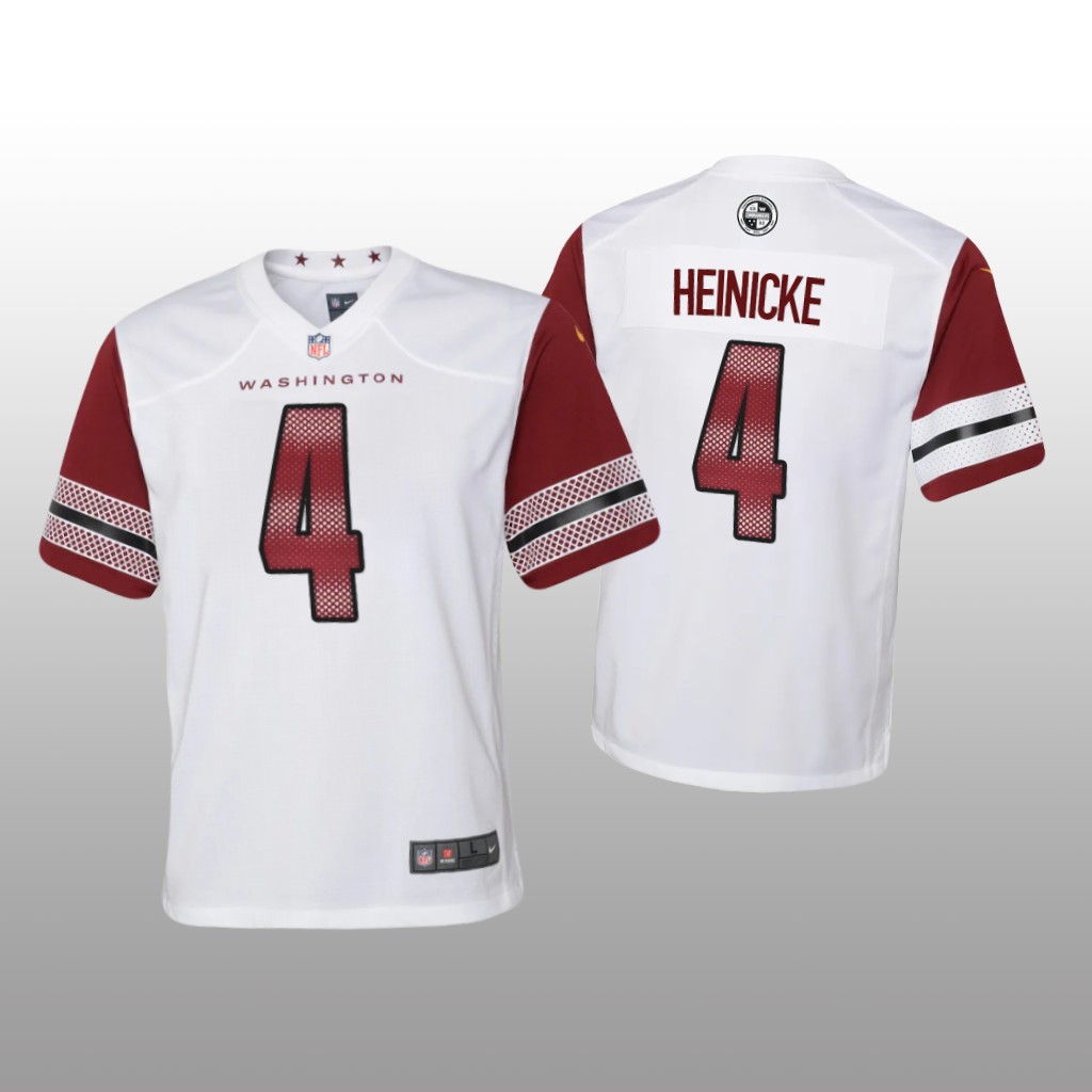 Washington Commanders Taylor Heinicke White Jersey Game - Youth