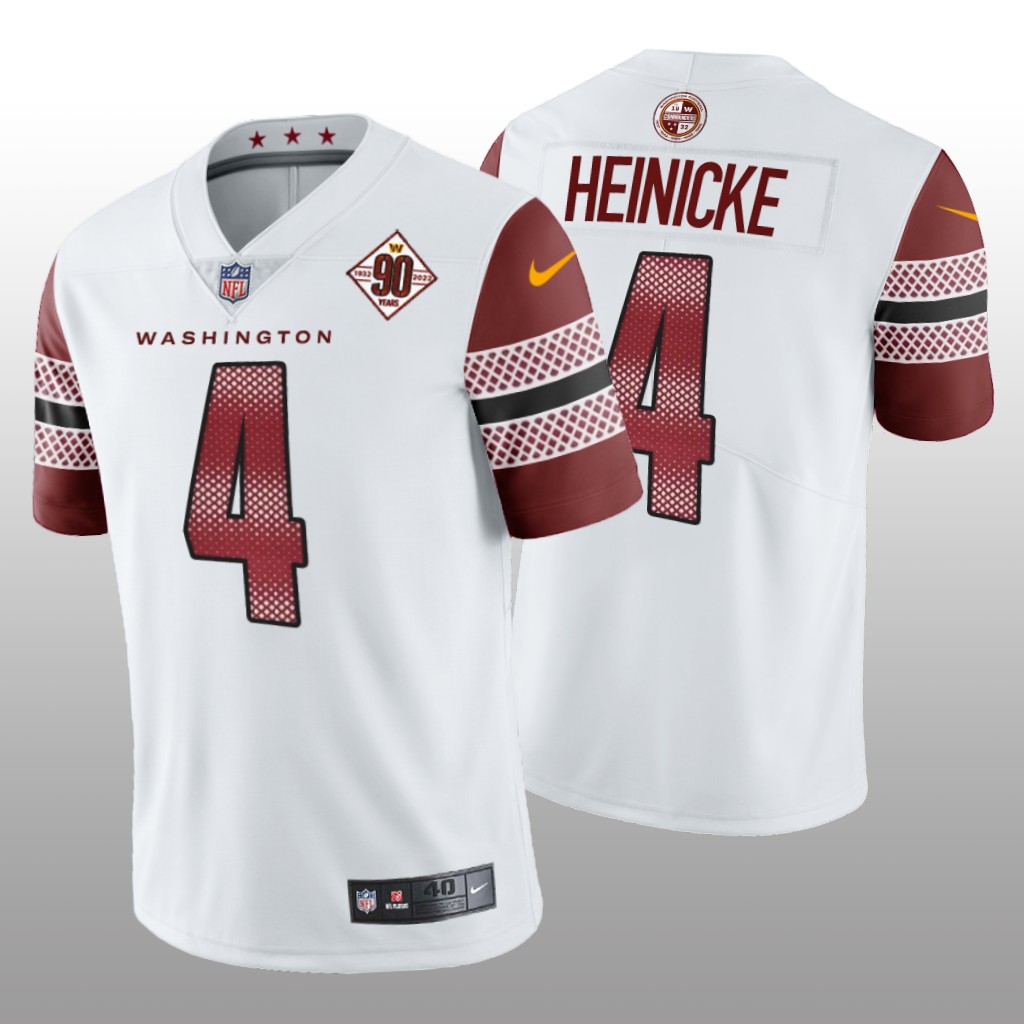 Washington Commanders Taylor Heinicke White Limited 90th Anniversary - Men's