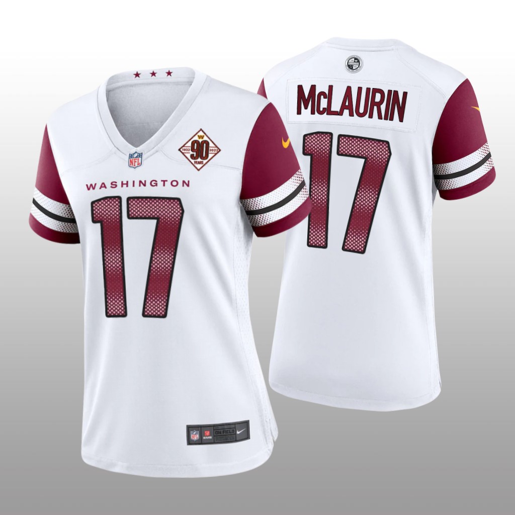 Washington Commanders Terry McLaurin White Jersey 90th Anniversary - Women's