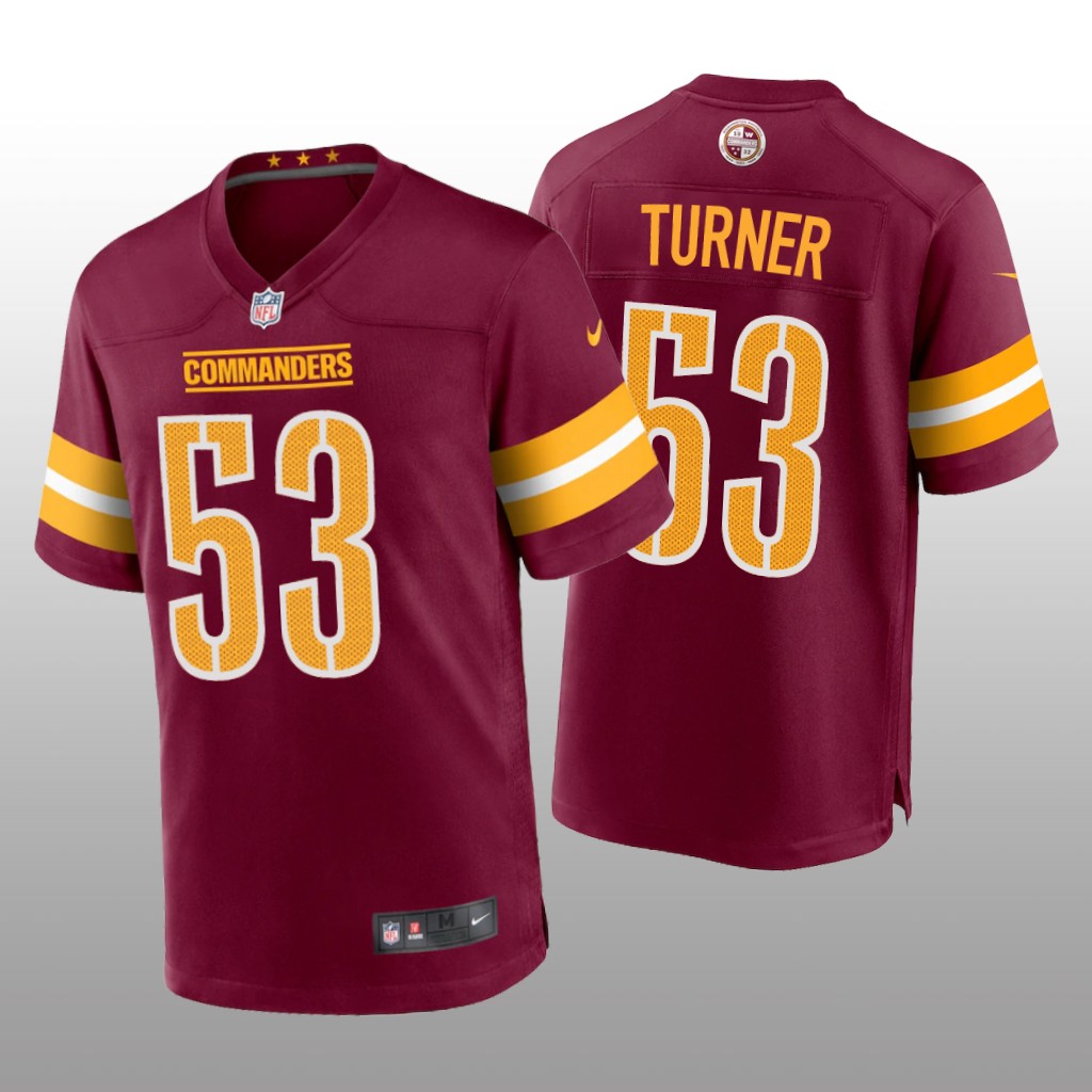 Washington Commanders Trai Turner Burgundy Jersey Game - Men's