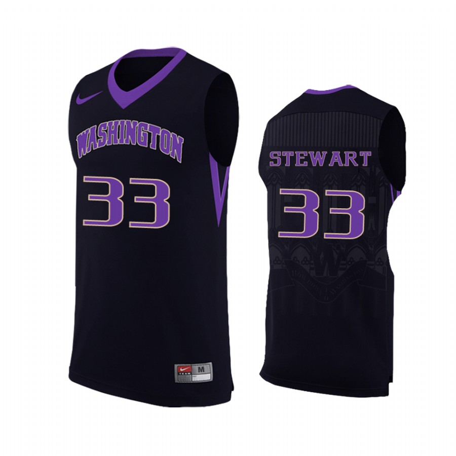 Washington Huskies Isaiah Stewart Black College Jersey