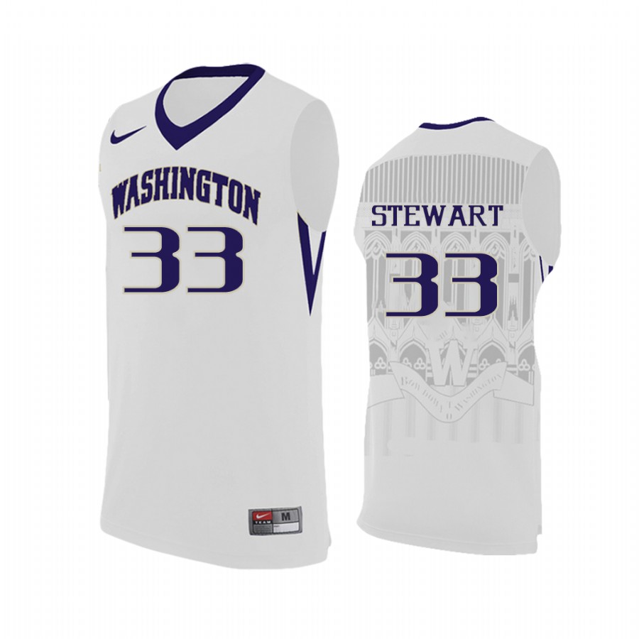 Washington Huskies Isaiah Stewart White College Jersey