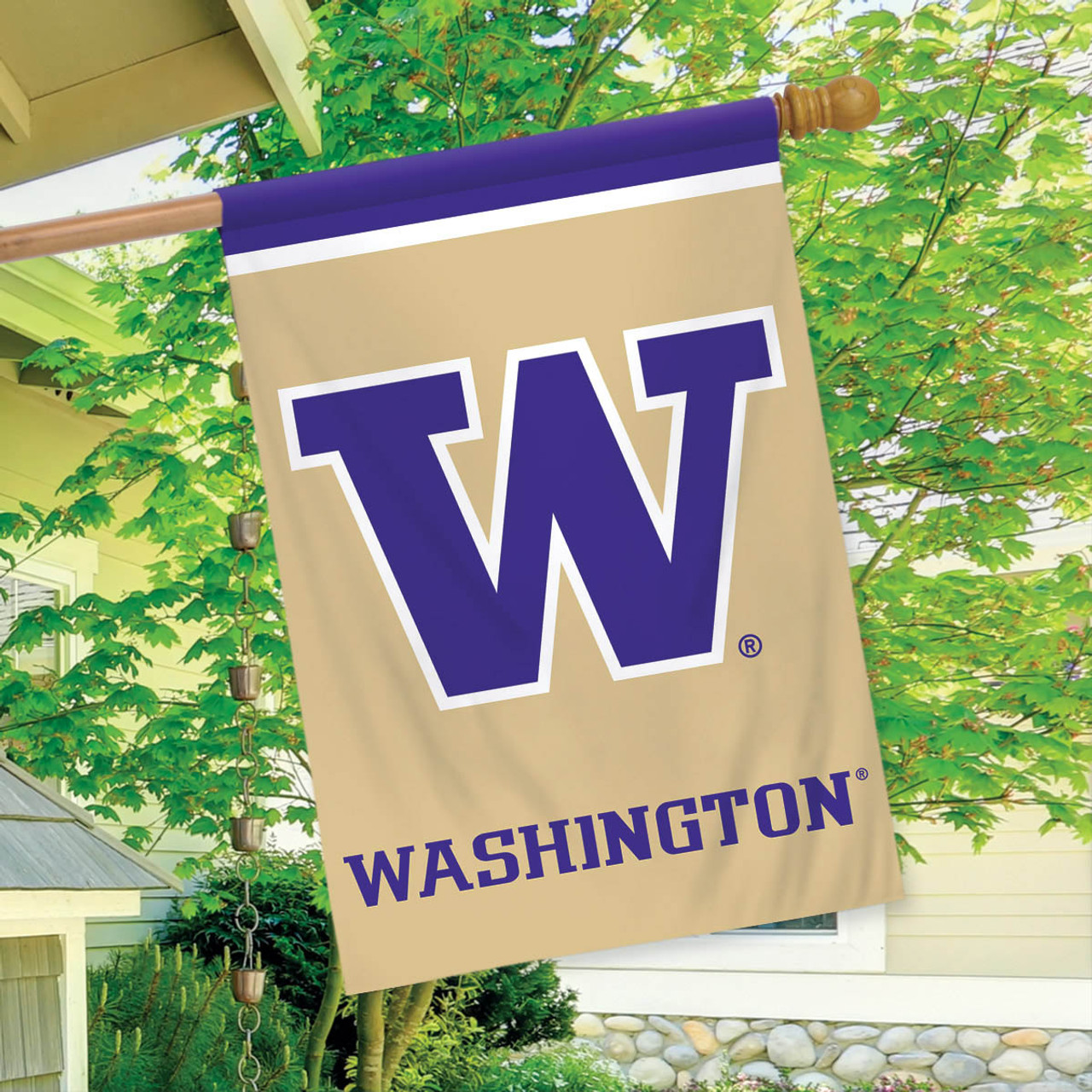 Washington Huskies NCAA Garden Flag, House Flag