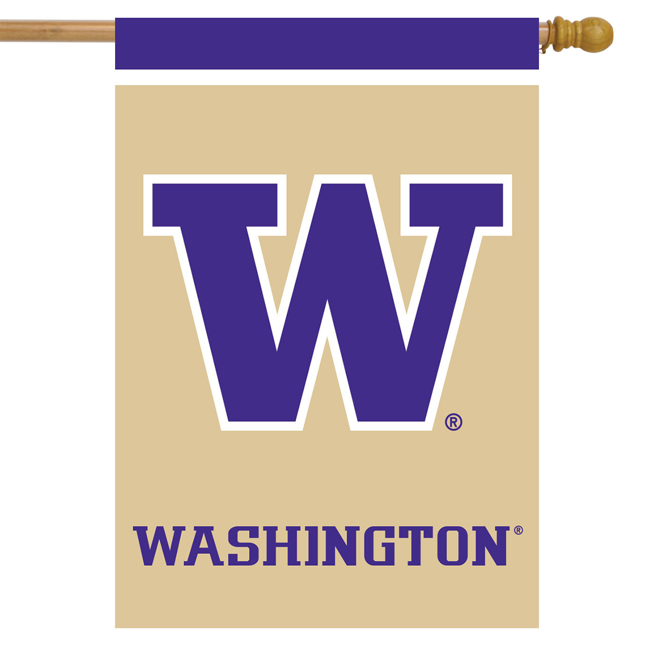 Washington Huskies NCAA Garden Flag, House Flag