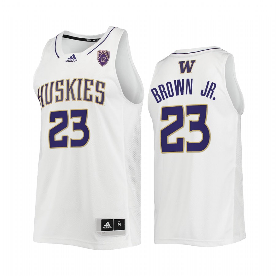 Washington Huskies Terrell Brown Jr. Jersey 2022 College White Uniform
