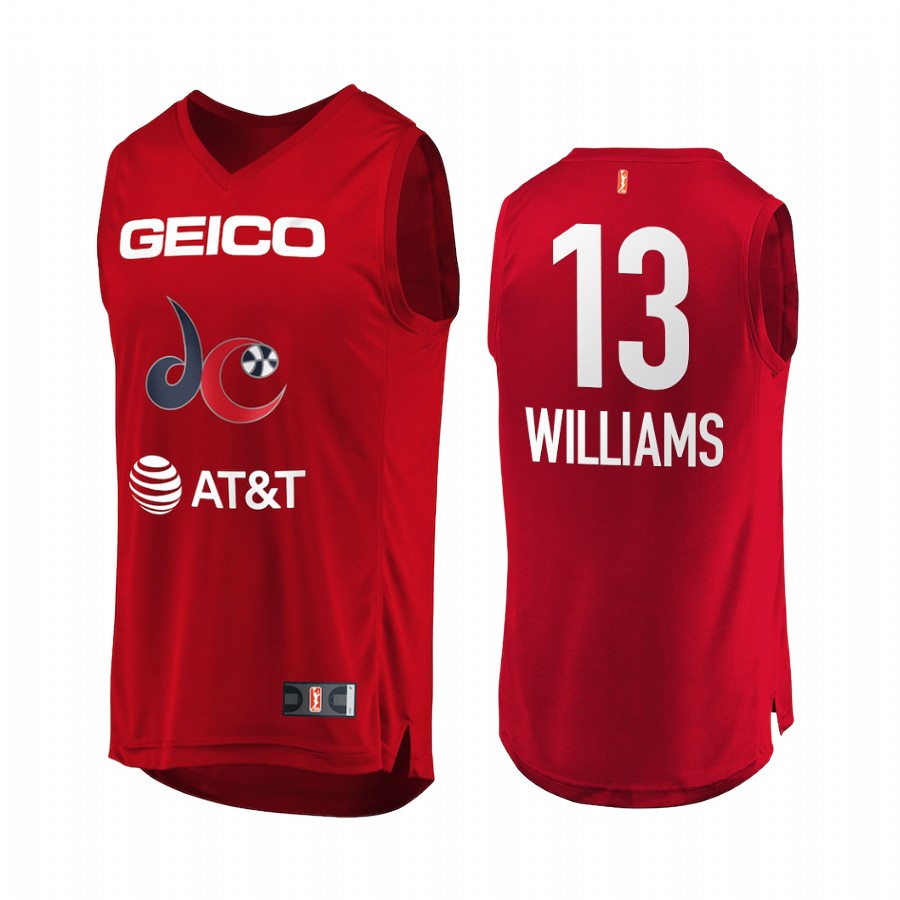 Washington Mystics #13 Christyn Williams 2022 WNBA Draft Red Jersey Round 2