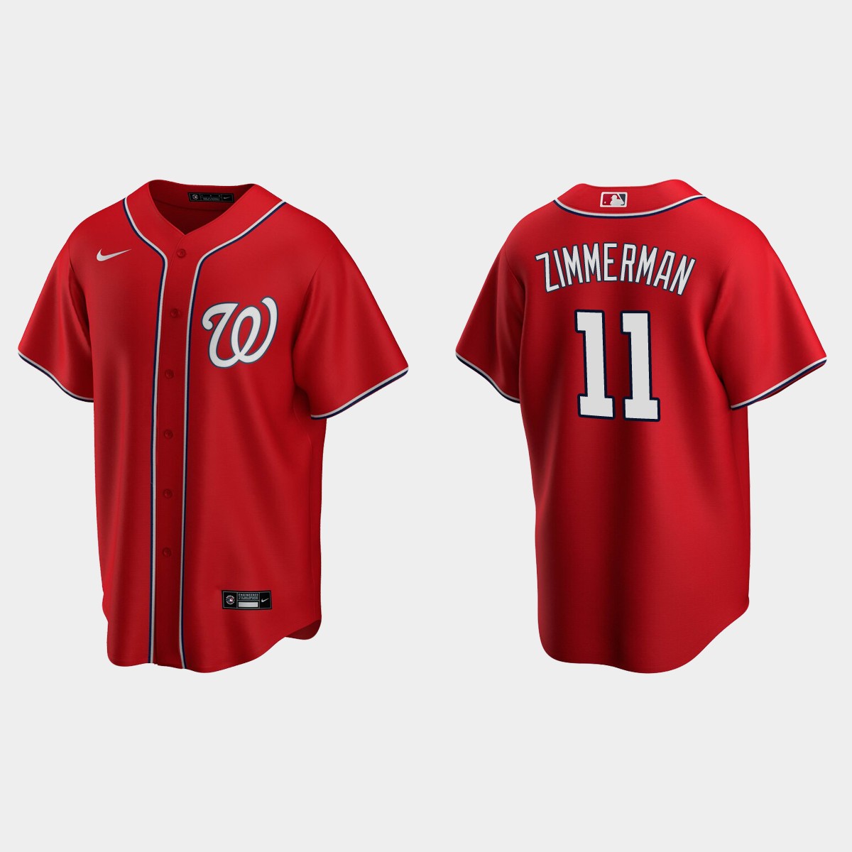 Washington Nationals #11 Ryan Zimmerman Alternate Jersey - Red