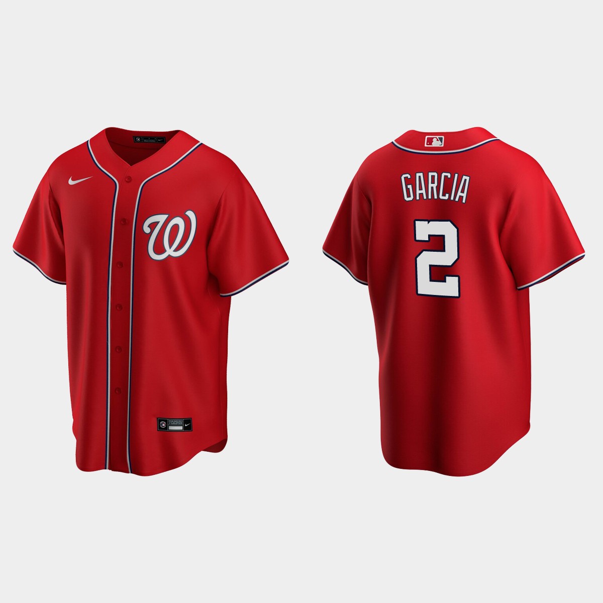 Washington Nationals #2 Luis Garcia Alternate Jersey - Red