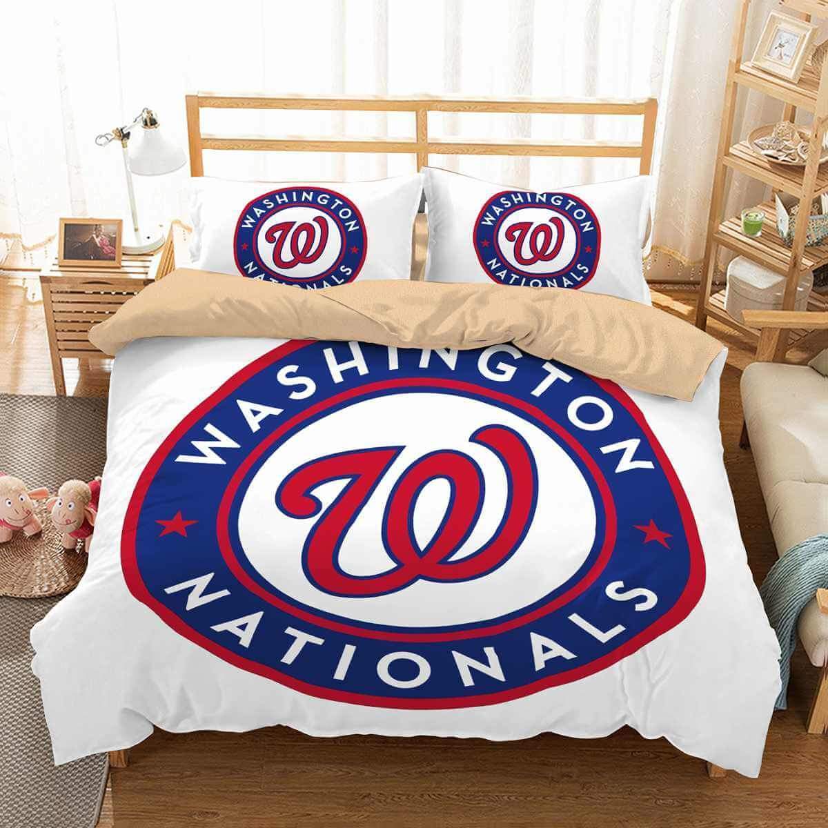 Washington Nationals 3D Customized Duvet Cover Bedding Set