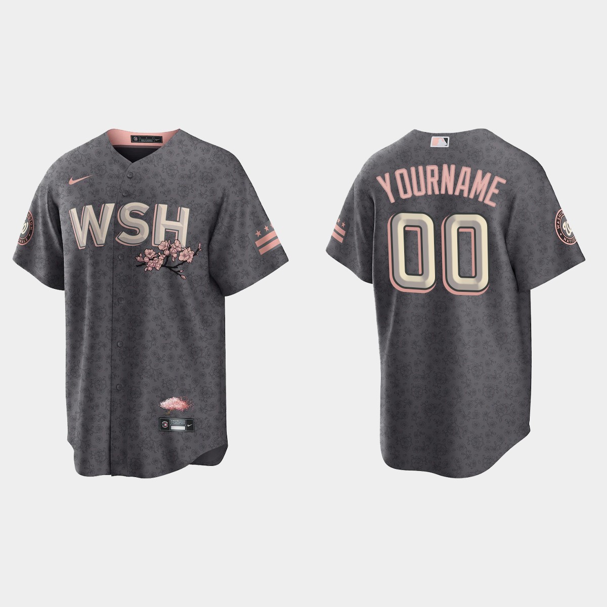 Washington Nationals Custom 2022 City Connect Jersey - Gray