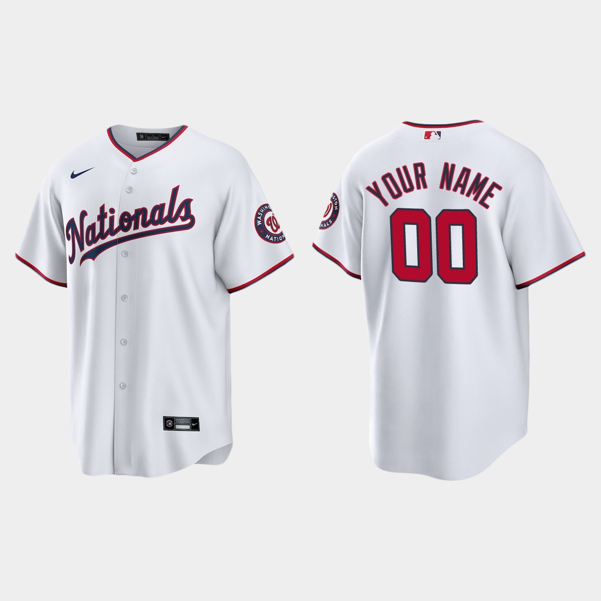 Washington Nationals Custom Alternate Jersey - White