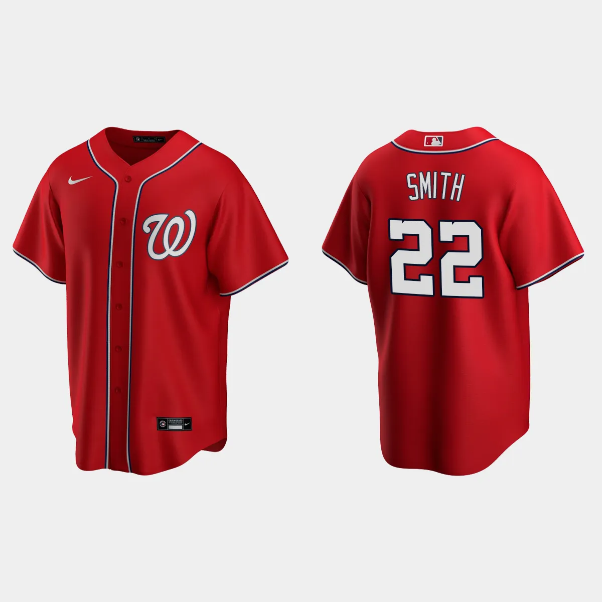 Washington Nationals Dominic Smith Alternate Jersey - Red