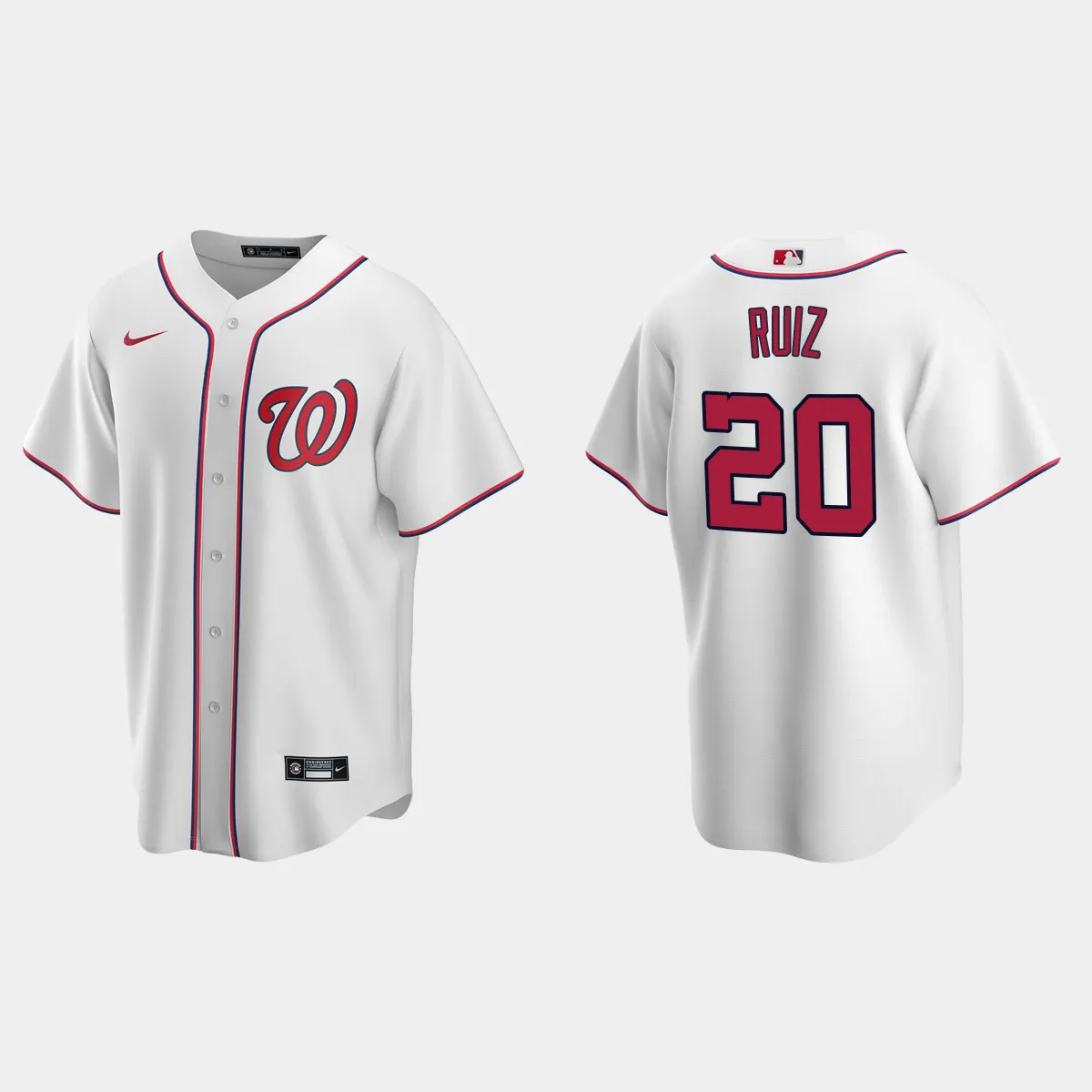 Washington Nationals Keibert Ruiz Home Jersey - White