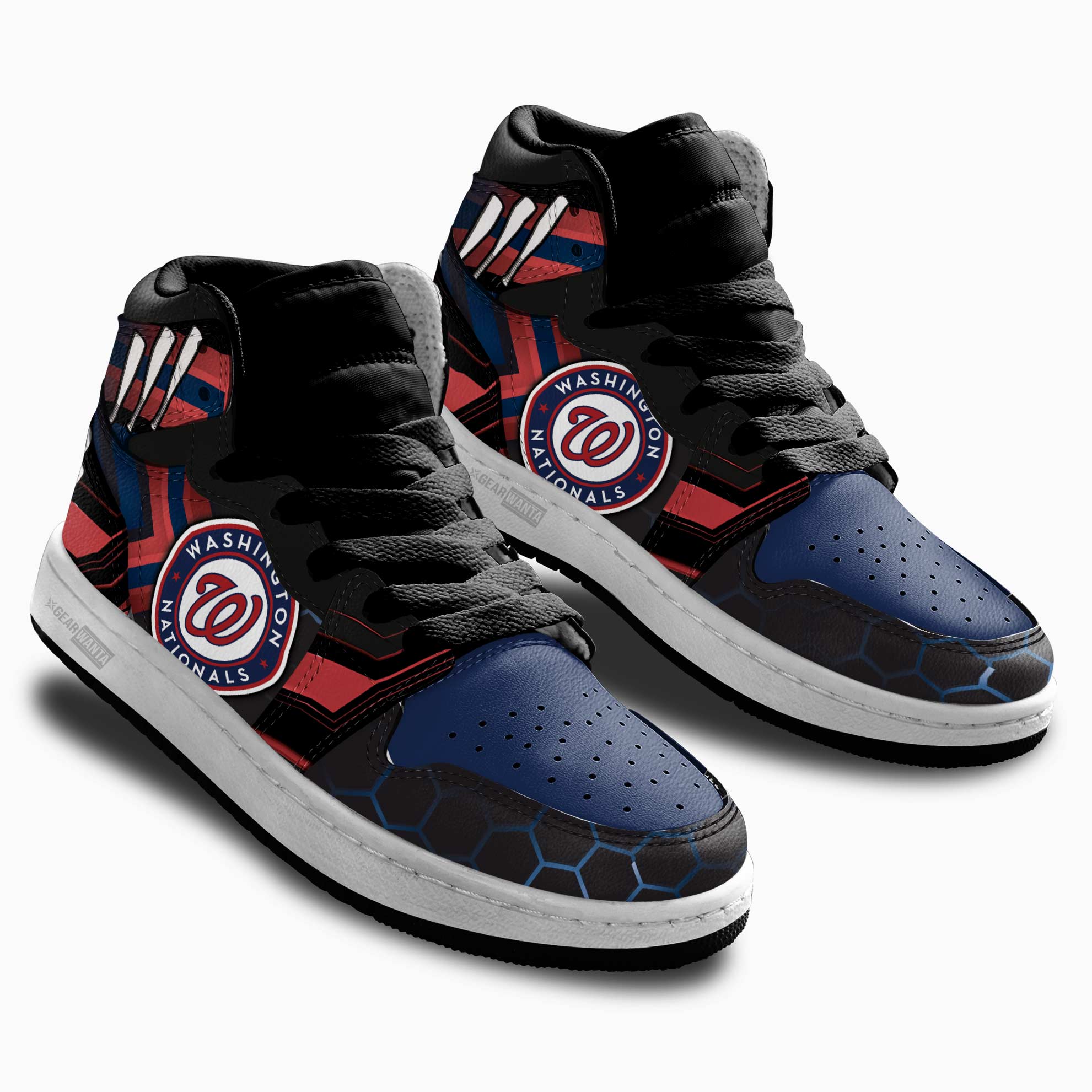 Washington Nationals Kid Sneakers For Kids, Air Jordan Hightop