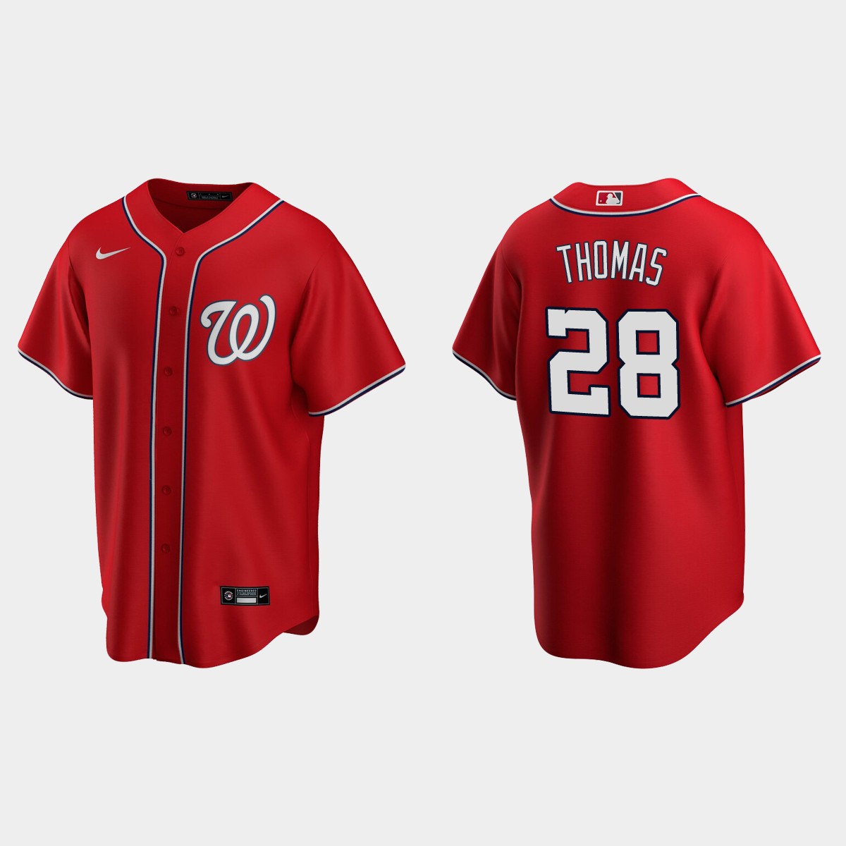 Washington Nationals Lane Thomas Alternate Jersey - Red