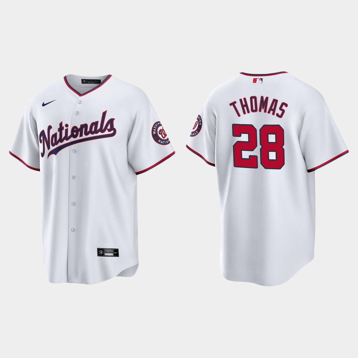 Washington Nationals Lane Thomas Alternate Jersey - White