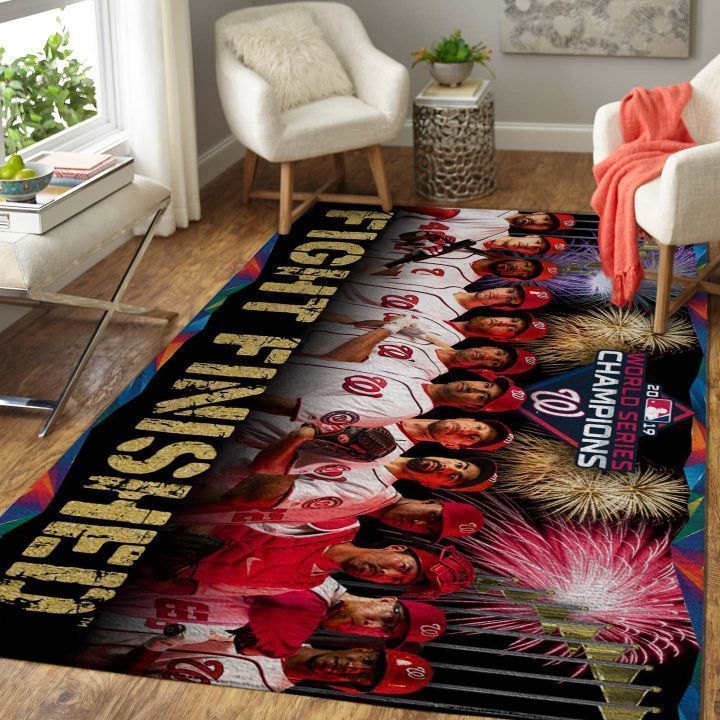 Washington Nationals Living Room Area Rectangle Rug