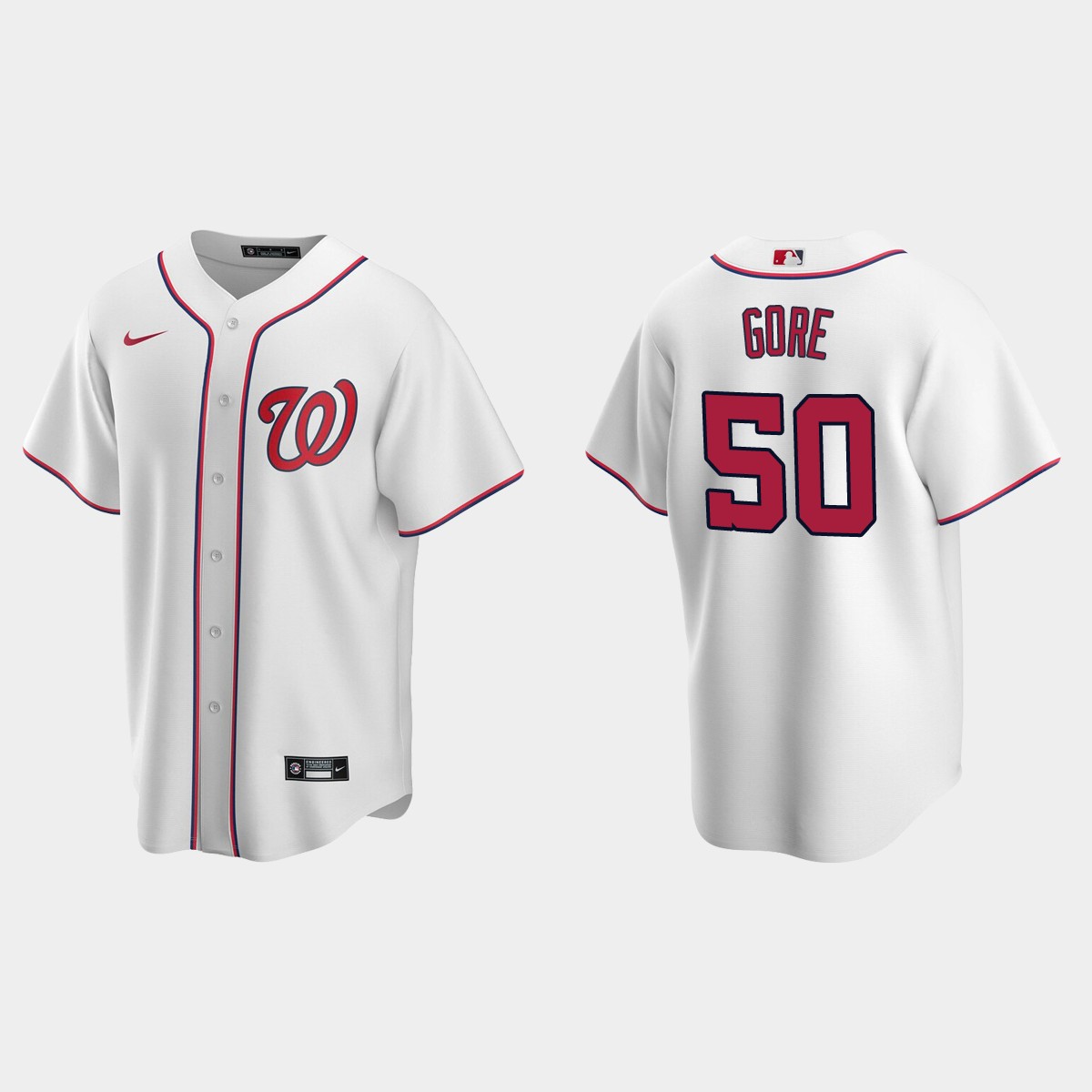 Washington Nationals MacKenzie Gore Home Jersey - White