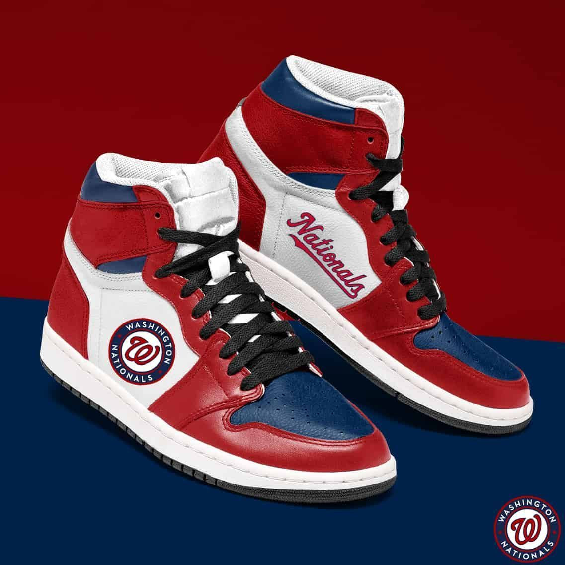 Washington Nationals MLB team Sneakers Gift For Fans High Top Air Jordan Sneaker, Air Jordan Hightop