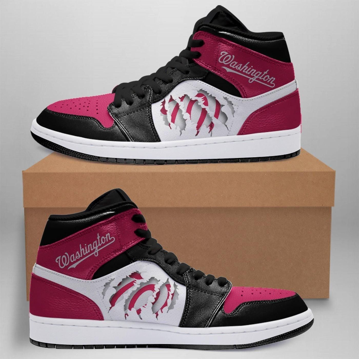 Washington Nationals MLB team Sneakers Gift For Fans High Top Air Jordan Sneaker, Air Jordan Hightop