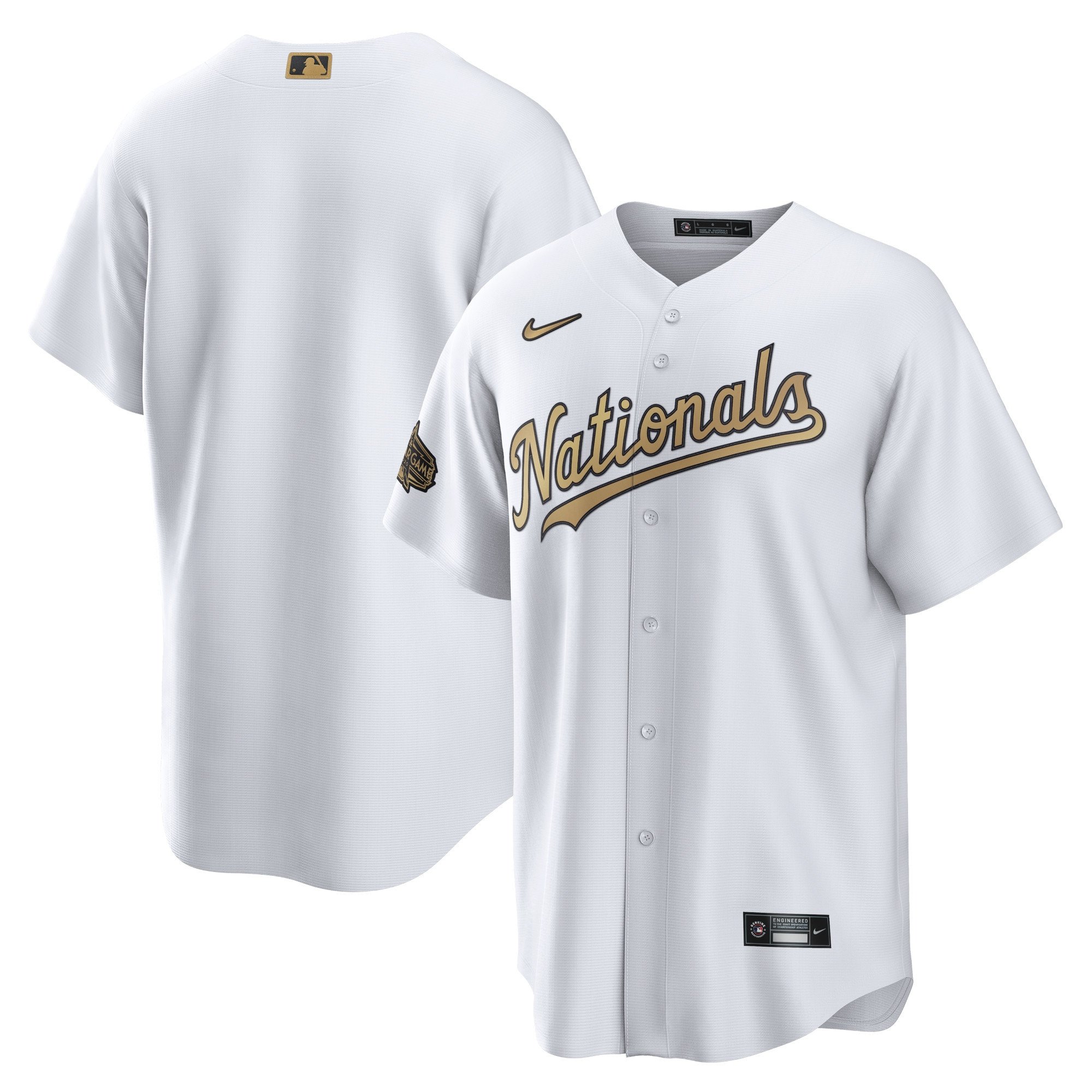 Washington Nationals Nike 2022 MLB All-Star Game Replica Blank Stitched Jersey – White