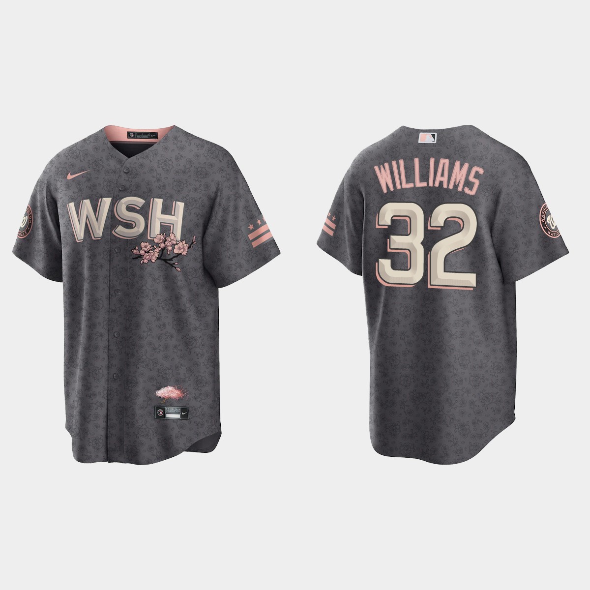 Washington Nationals Trevor Williams City Connect Jersey - Gray