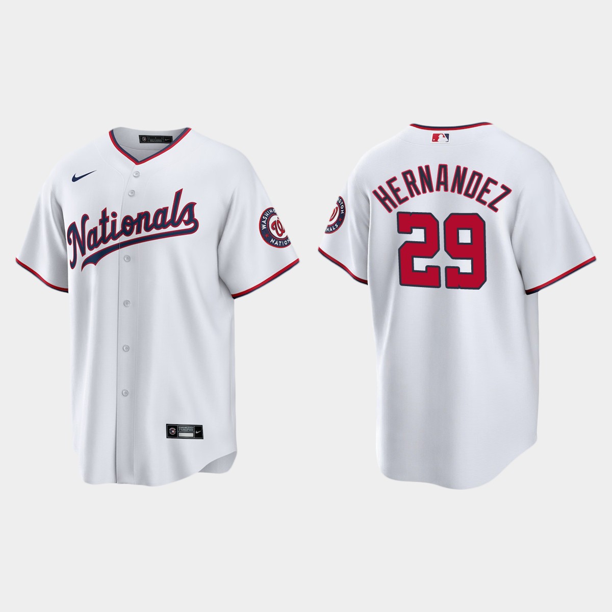 Washington Nationals Yadiel Hernandez Alternate Jersey - White