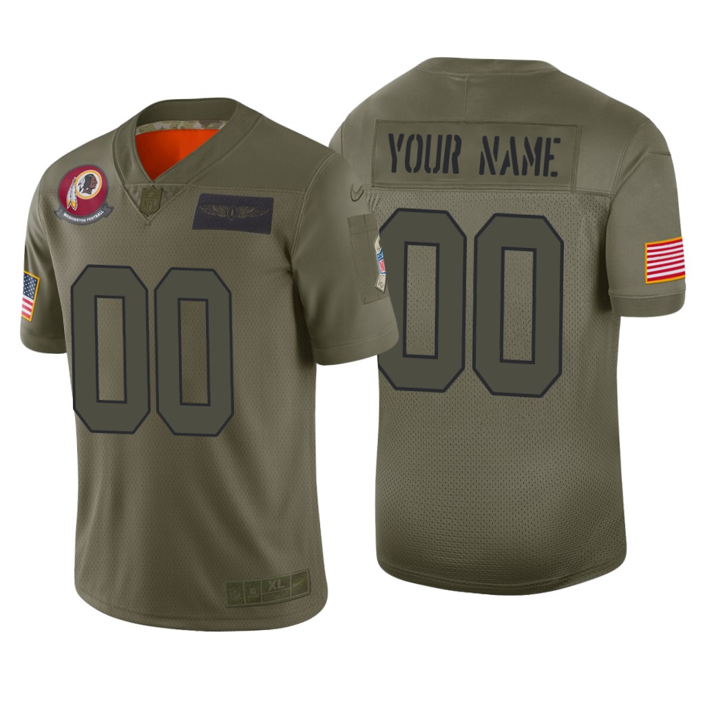Washington Redskins Custom Camo Limited Jersey 2019 Salute to Service - Men's
