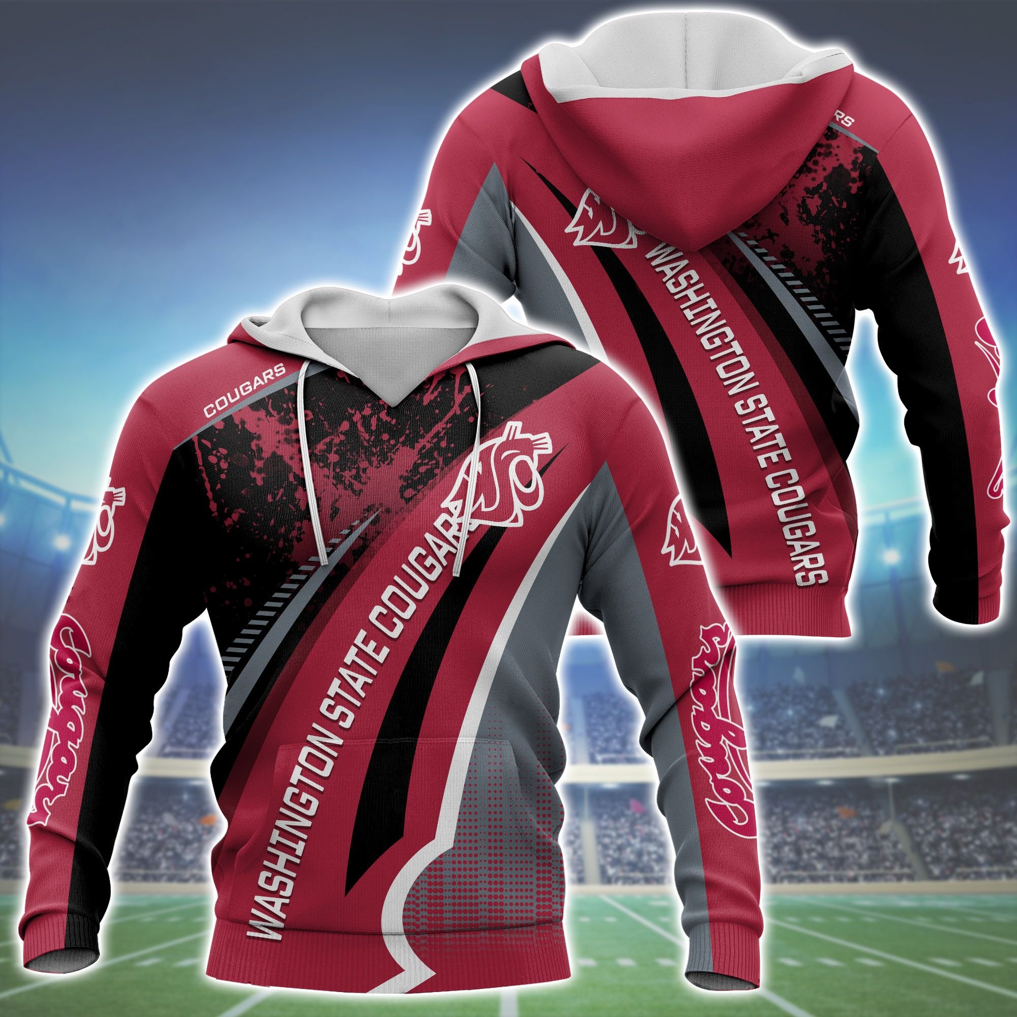 Washington State Cougars NCAA1 Hoodie For This Season Gift For Sport Lovers
