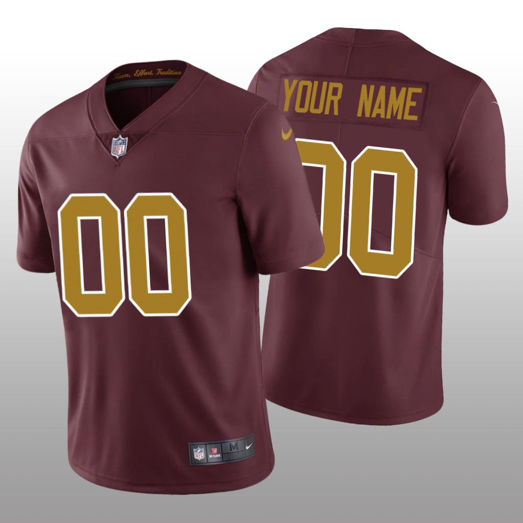 Washington Team Custom Burgundy Jersey Vapor Limited - Men's