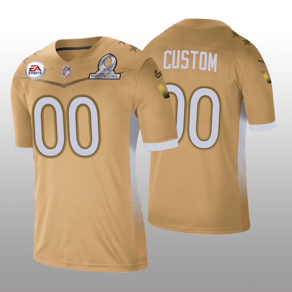 Washington Team Custom Gold Jersey 2021 NFC Pro Bowl Game - Men's