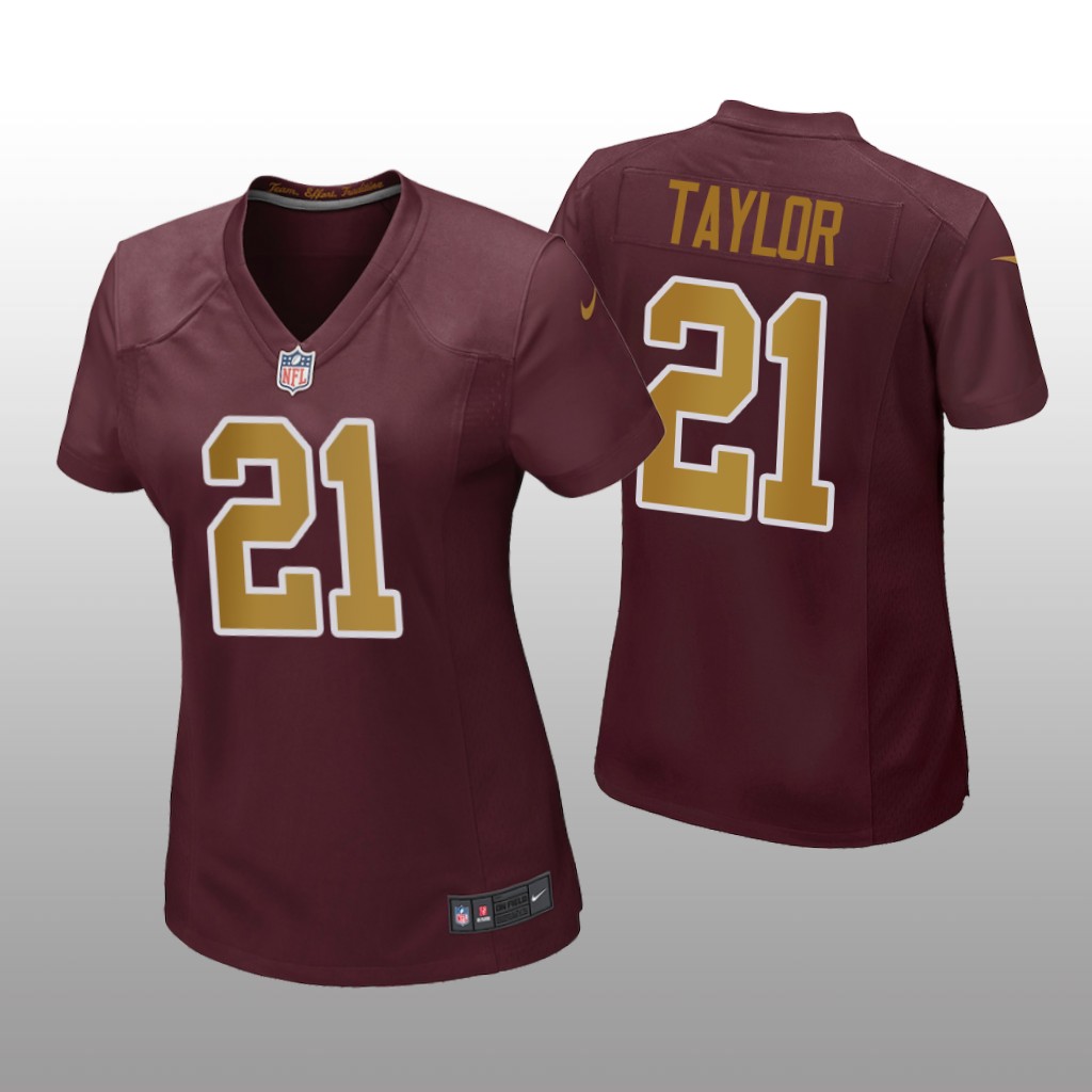 Washington Team Sean Taylor Burgundy Jersey Alternate Game - Women's