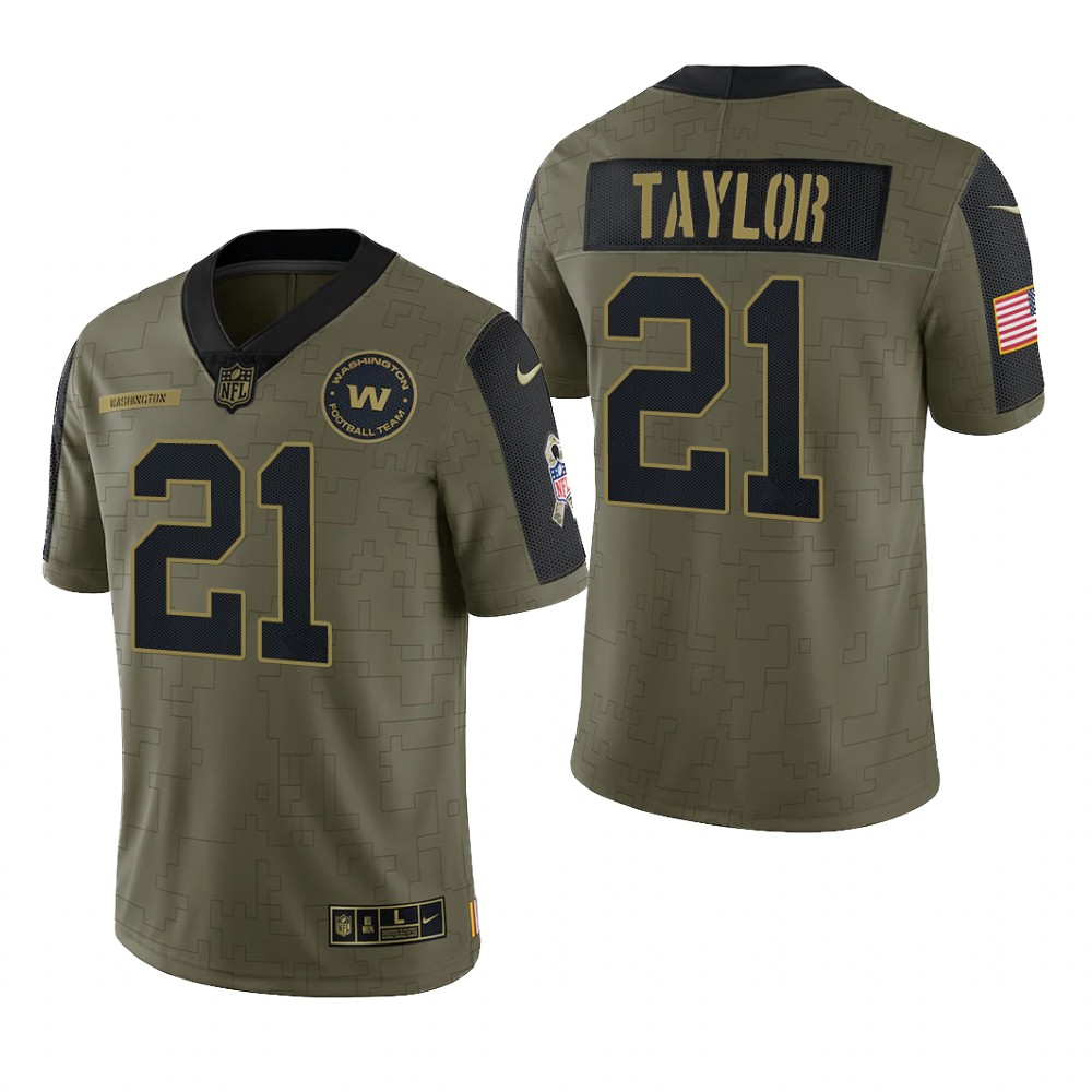 Washington Team Sean Taylor Olive Limited Jersey 2021 Salute To Service - Men's