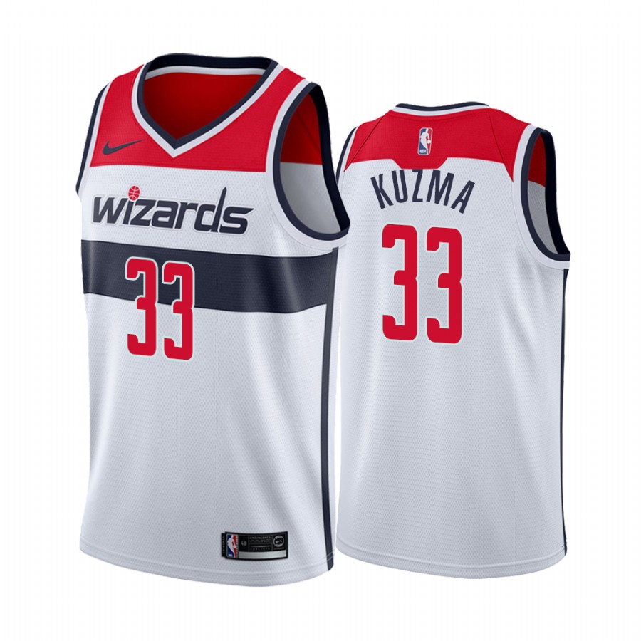 Washington Wizards Kyle Kuzma 2021 White Association Edition Jersey