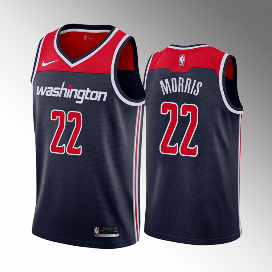 Washington Wizards Monte Morris #22 Navy Statement Edition Jersey 2022-23 Swingman
