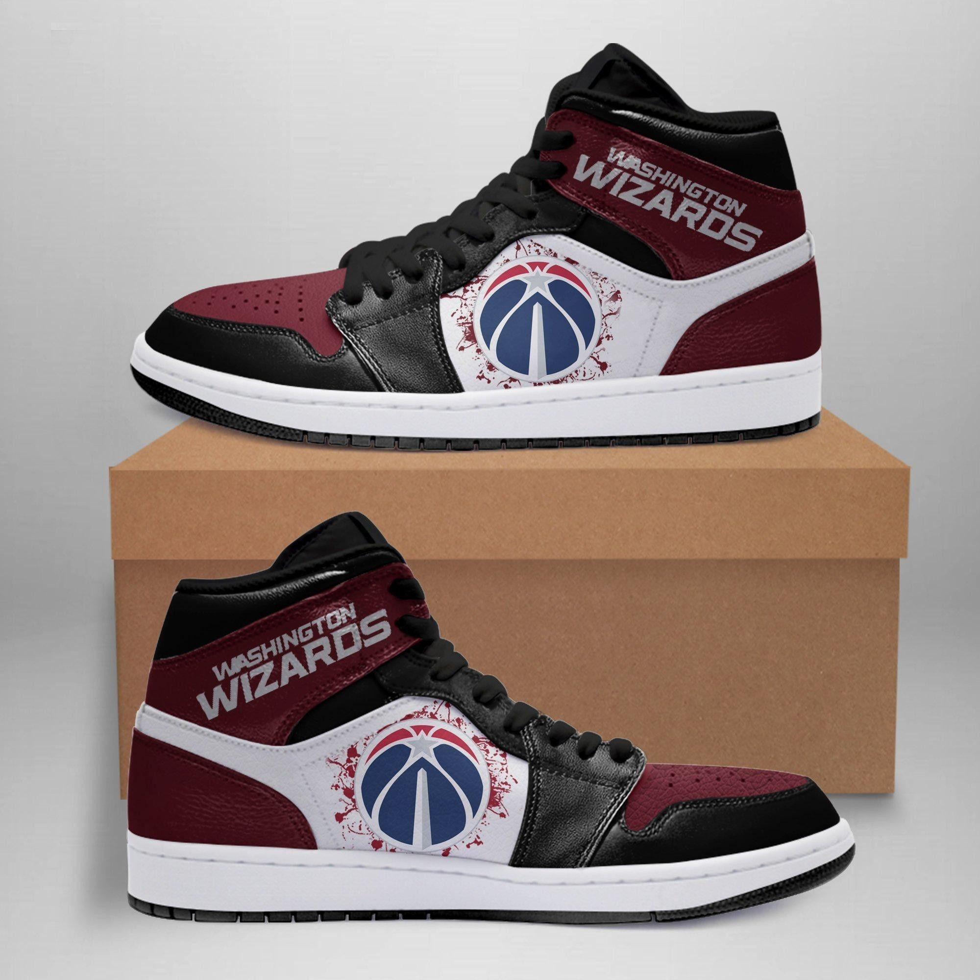 Washington Wizards NBA team Sneakers Gift For Fans High Top Air Jordan Sneaker, Air Jordan Hightop