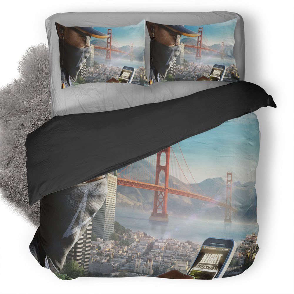 Watch Dogs 17 3D Customized Duvet Cover Bedding Set